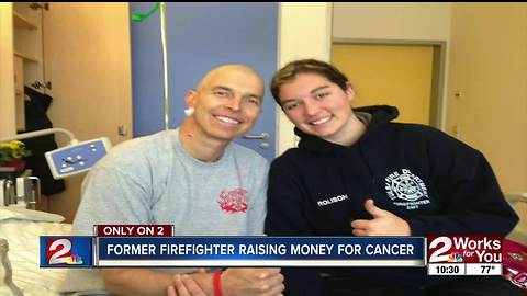 Former Tulsa firefighter battling cancer, raising money for kids