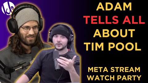 Adam Crigler finally tells all about Tim Pool and TimcastIRL. Meta stream watch party!