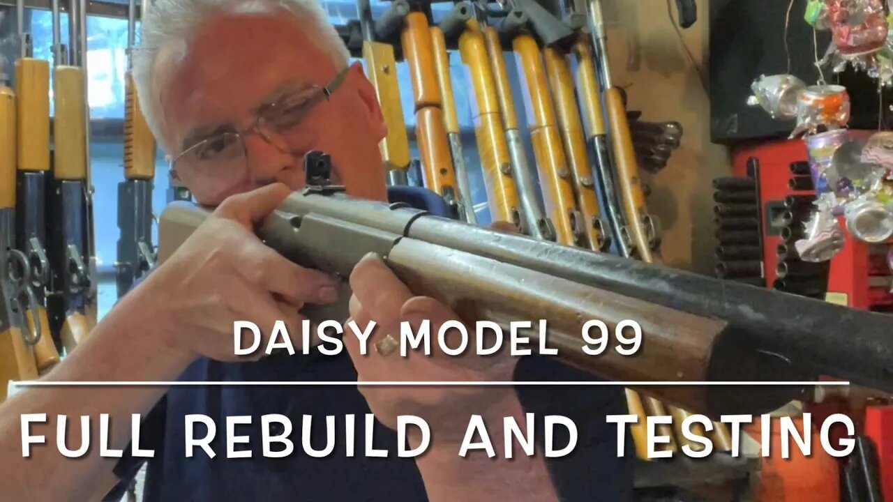 Daisy model 99 target special BB gun Full rebuild and testing Cobalt 327 spring 7/64” air tube