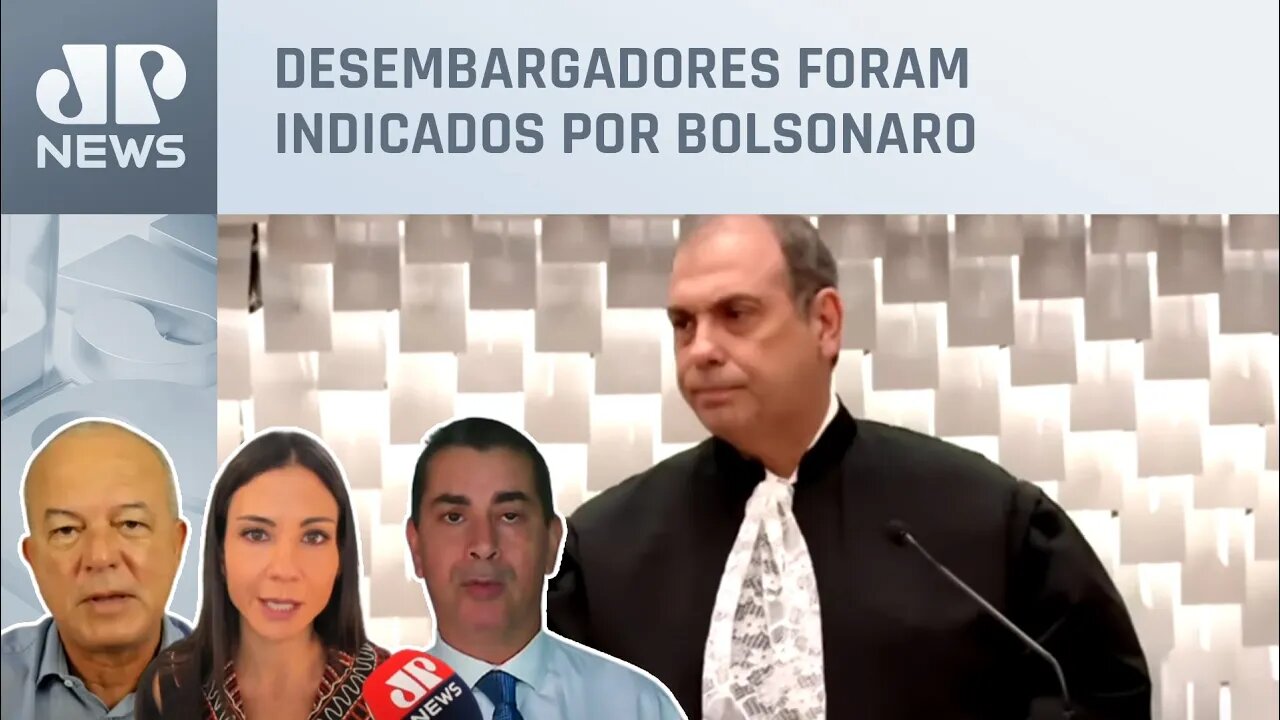 Amanda Klein, Coronel Tadeu e Motta analisam Messod Azulay e Paulo Sérgio Domingues no STJ