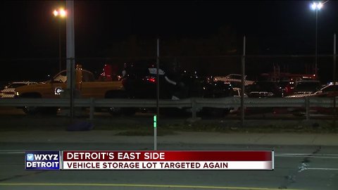 Van of thieves target Chrysler storage lot on Detroit's east side again