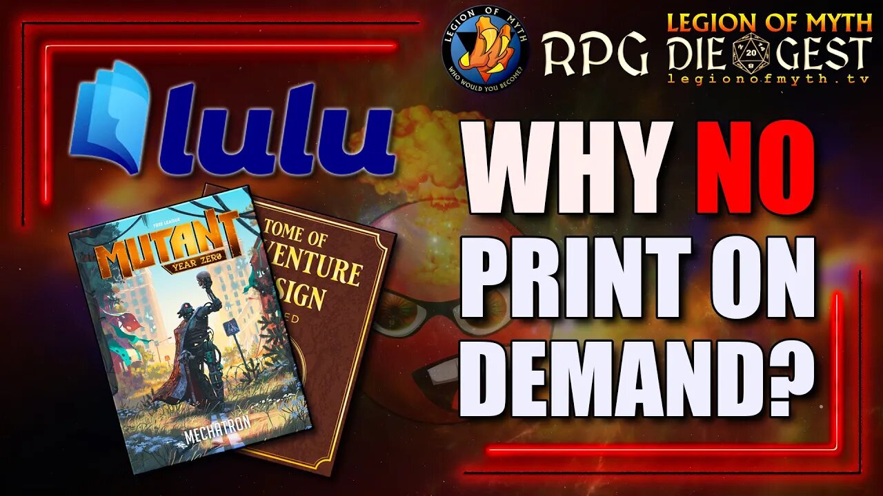 [116-2] We need #TTRPG books via Print on Demand & Lulu sucks!