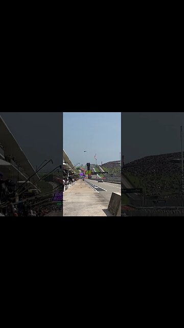 Pit road view of NASCAR Cup Series race starting at Circuit of the Americas.