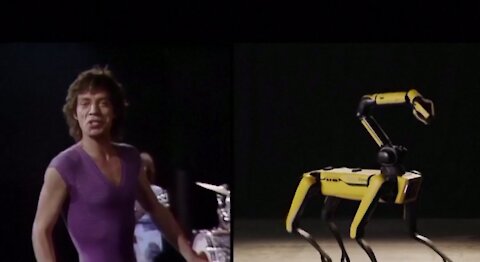 Boston Dynamic's robot mimics Mick Jagger... how cute...NOT !!!