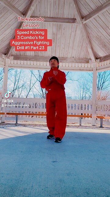 Speed Kicking 3 Combo’s for Aggressive Fighting Drill #1Part 23