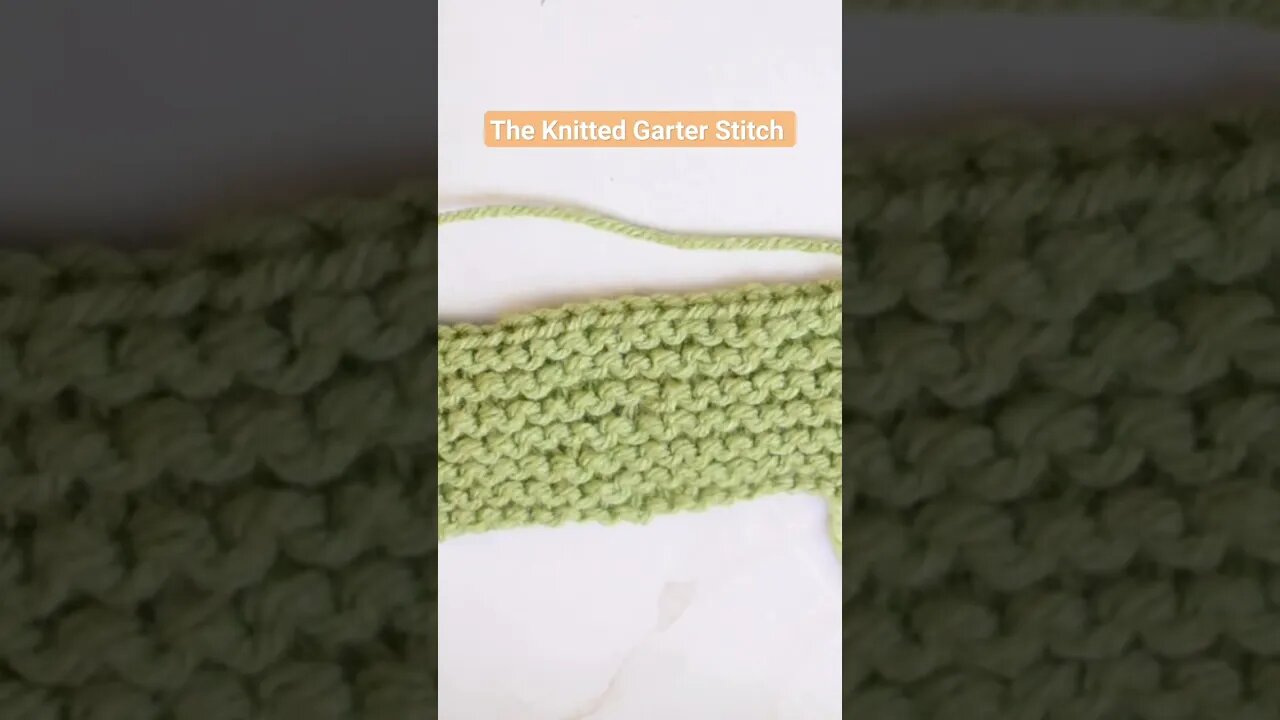 🧶 The Garter Stitch is the absolute most beginner friendly knitting stitch there is