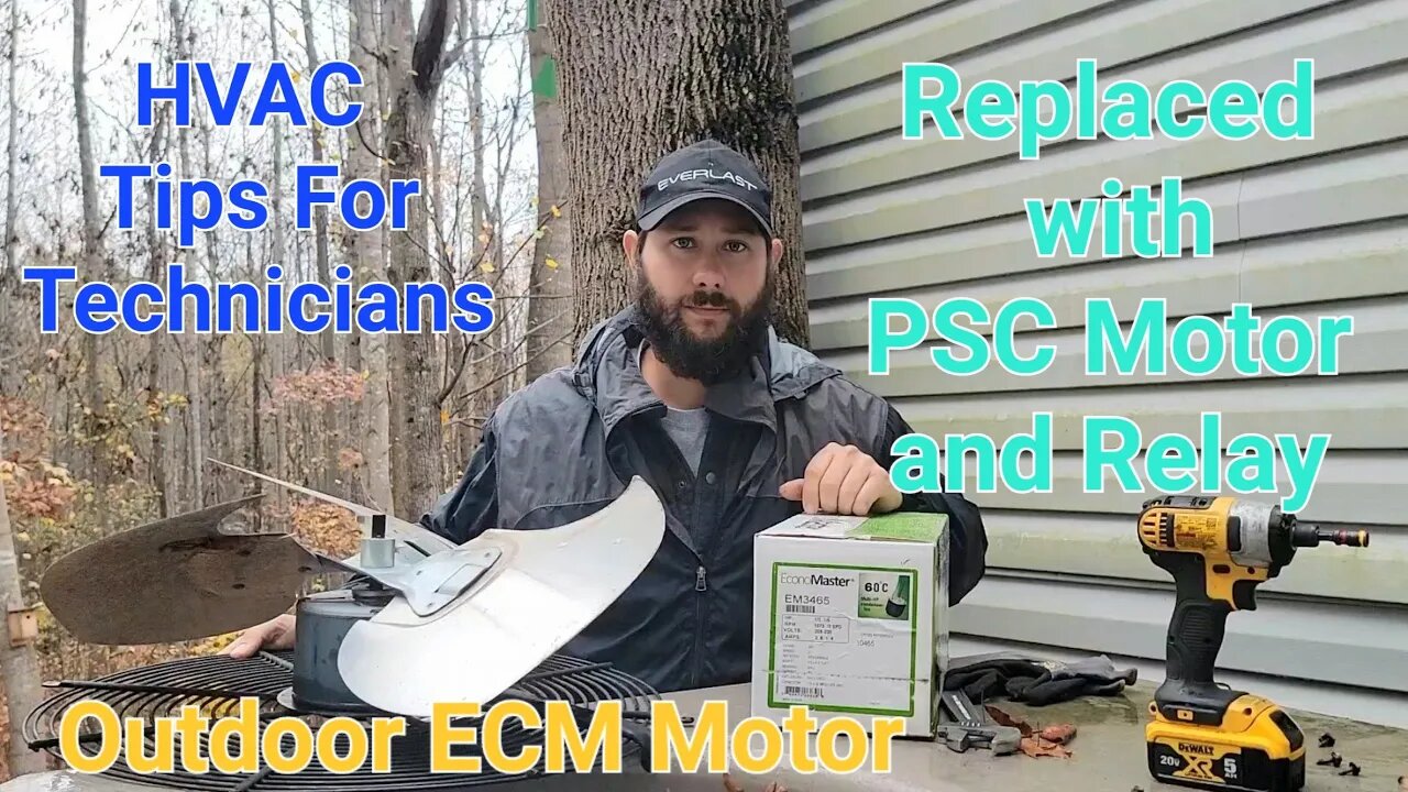 How to replace Outdoor ECM Motor with a PSC Motor