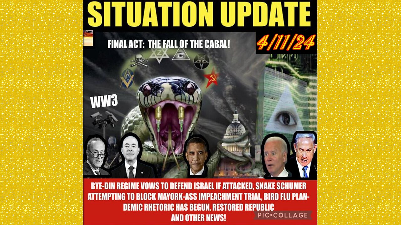 SITUATION UPDATE 4/11/24 - AI System Used To Bomb Gaza, Gcr/Judy Byington Update, Us Republic, WW3