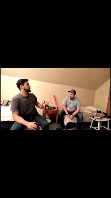 I think he’s touching himself