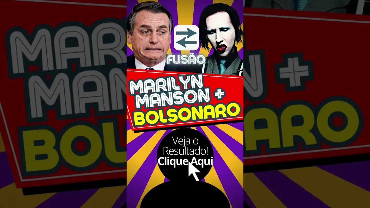 Bolsonaro e Marilyn Manson Fusão! #shorts