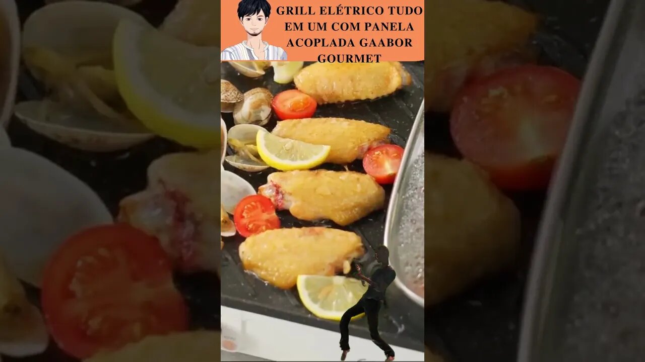 Grill Elétrico Tudo em Um Com Panela Acoplada Gaabor Gourmet @ScanPlay 