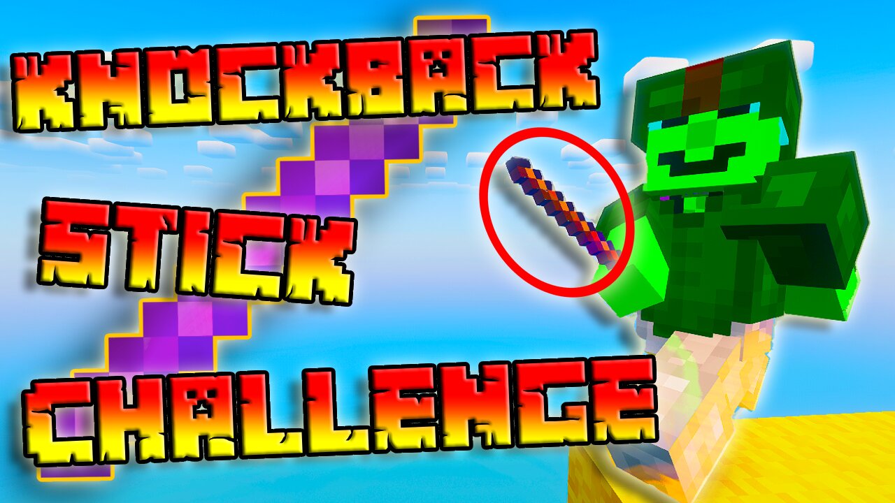 KNOCKBACK STICK CHALLENGE in BEDWARS!!