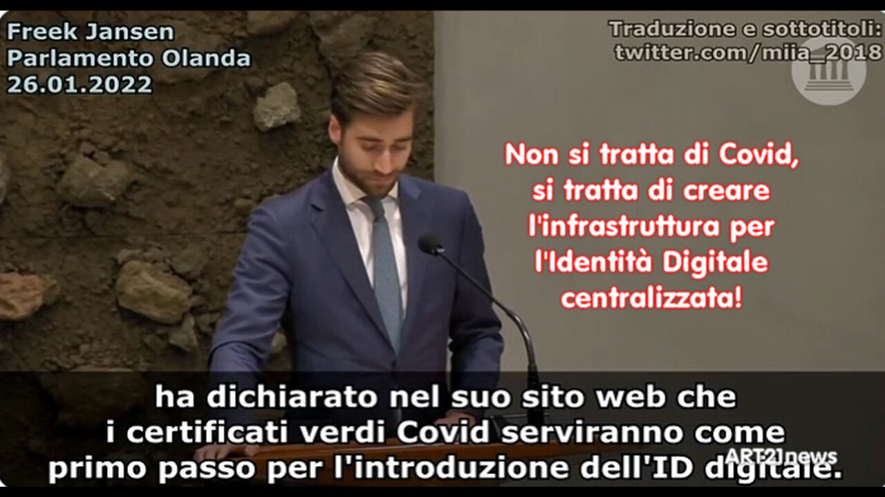 Non si tratta di Covid, si tratta di creare l'infrastruttura per l'Identità Digitale centralizzata!