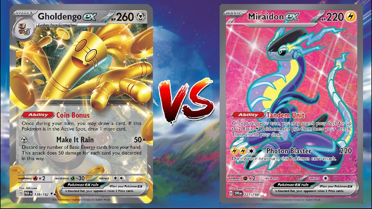 Pokemon TCG Live Gholdengo EX Eldegoss VS Raikou V Miraidon EX!!