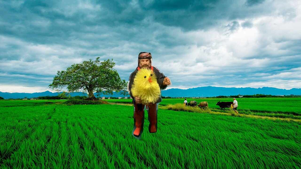 Mexican Chuck Norris with a chick