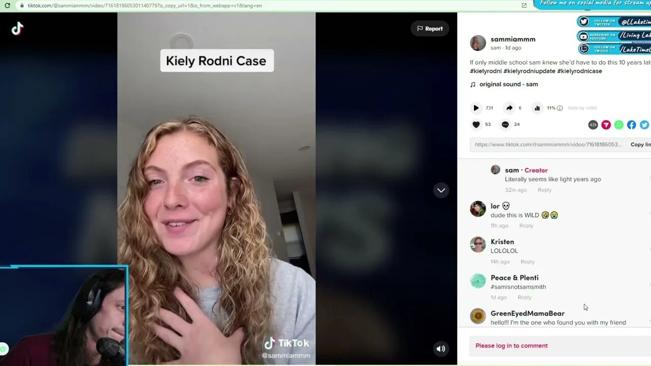 Kiely Rodni DEBUNKED TikTok 'sammiammm' has a message for @YouBackTube Not Sami #kielyrodni