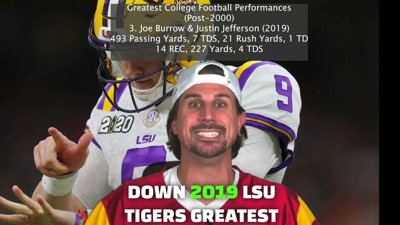 LSU Tigers Greatest College Football Team Ever #football