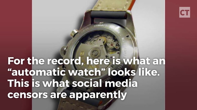 Reports: Facebook Now Bans 'Automatic Watch' Posts Because It Thinks They're Guns