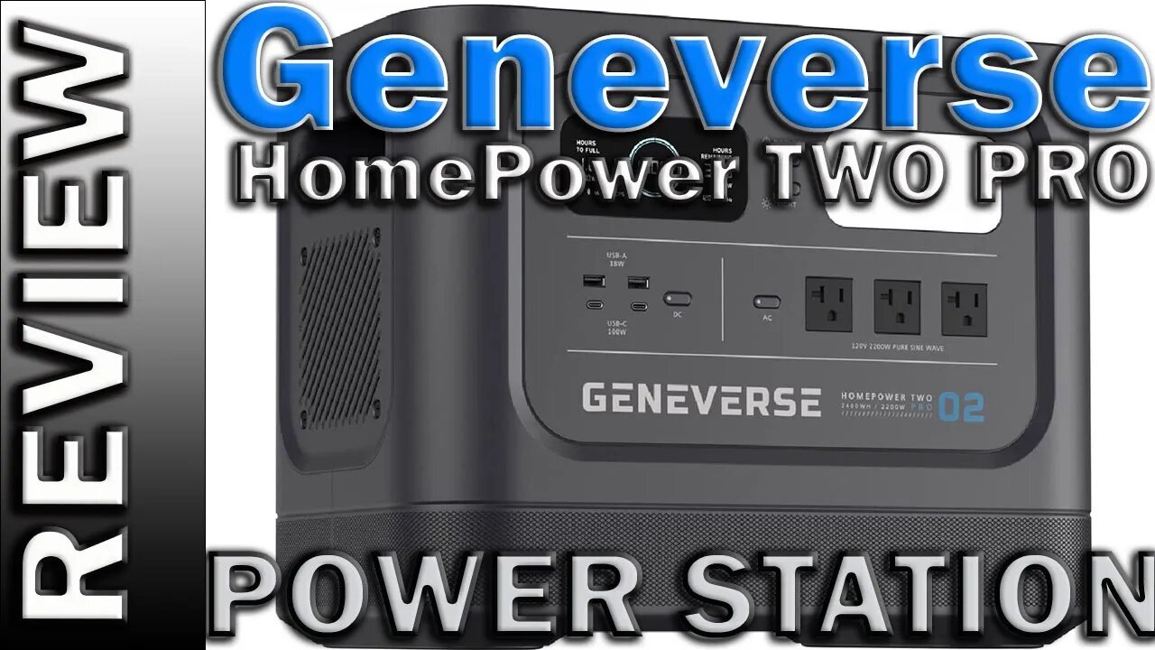 Geneverse HomePower TWO PRO 2419Wh LiFePO4 Portable Power Station 2200W Solar Generator