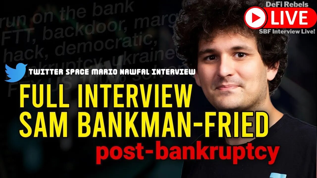 LIVE: Full Mario Nawfal And SBF (Sam Bankman-Fried) Twitter Space Interview