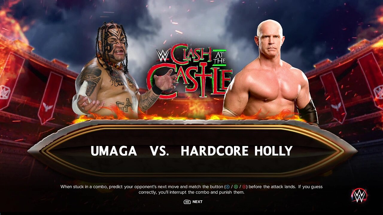 WWE 2k23 Umaga vs Hardcore Holly