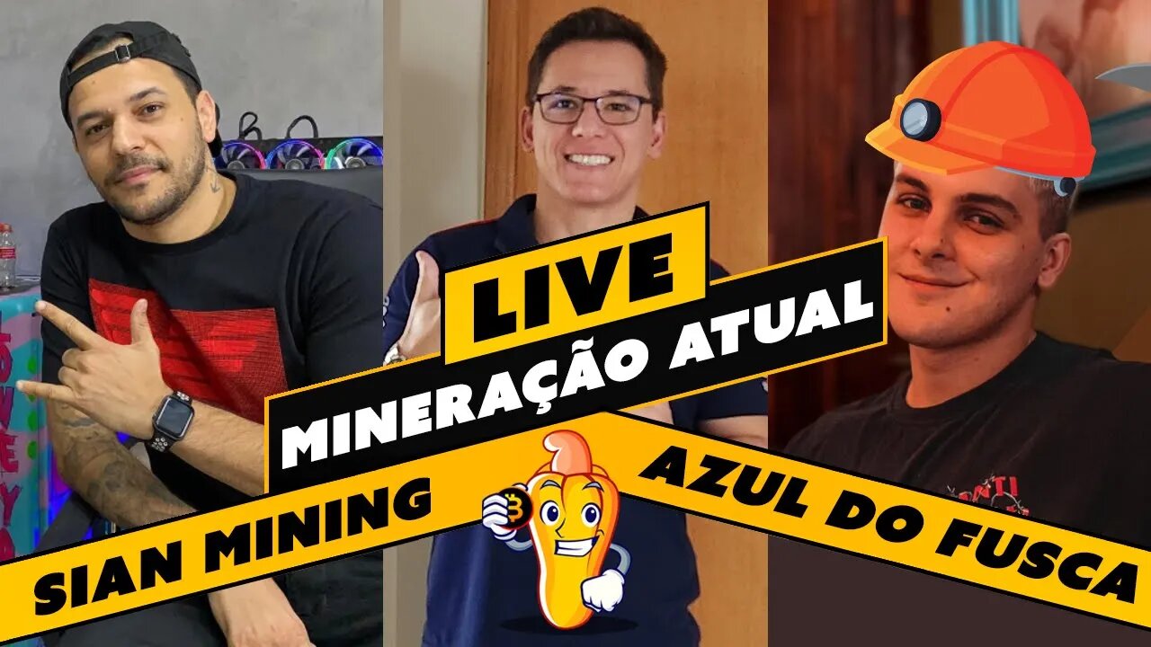 📽️ LIVE! BATE PAPO E TIRA DÚVIDAS - MERCADO E MINERAÇÃO (com @azuldofusca e @SianMining )