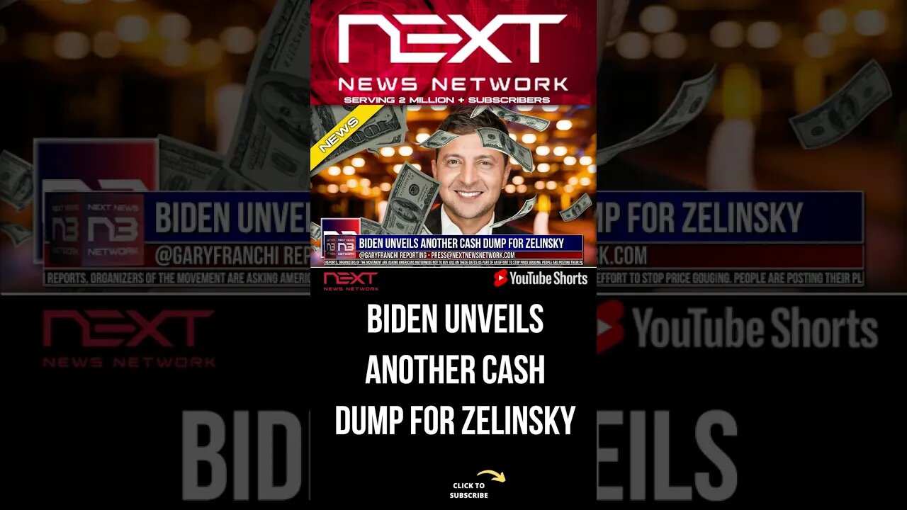 Biden Unveils Another CASH DUMP for Zelinsky #shorts