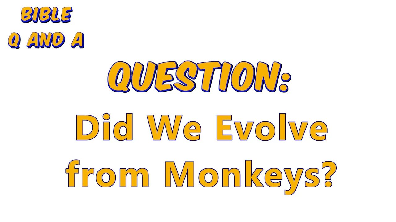 Evolved from Monkeys?