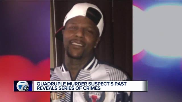 Suspected gunman in quadruple Detroit homicide had criminal history