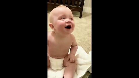 Baby laughing