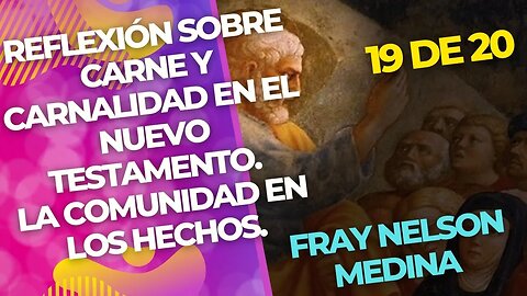 19 de 20..Reflexión sobre carne y carnalidad en el Nuevo Testamento. La Comunidad en los Hechos.