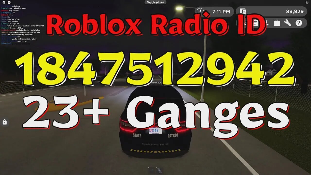 Ganges Roblox Radio Codes/IDs