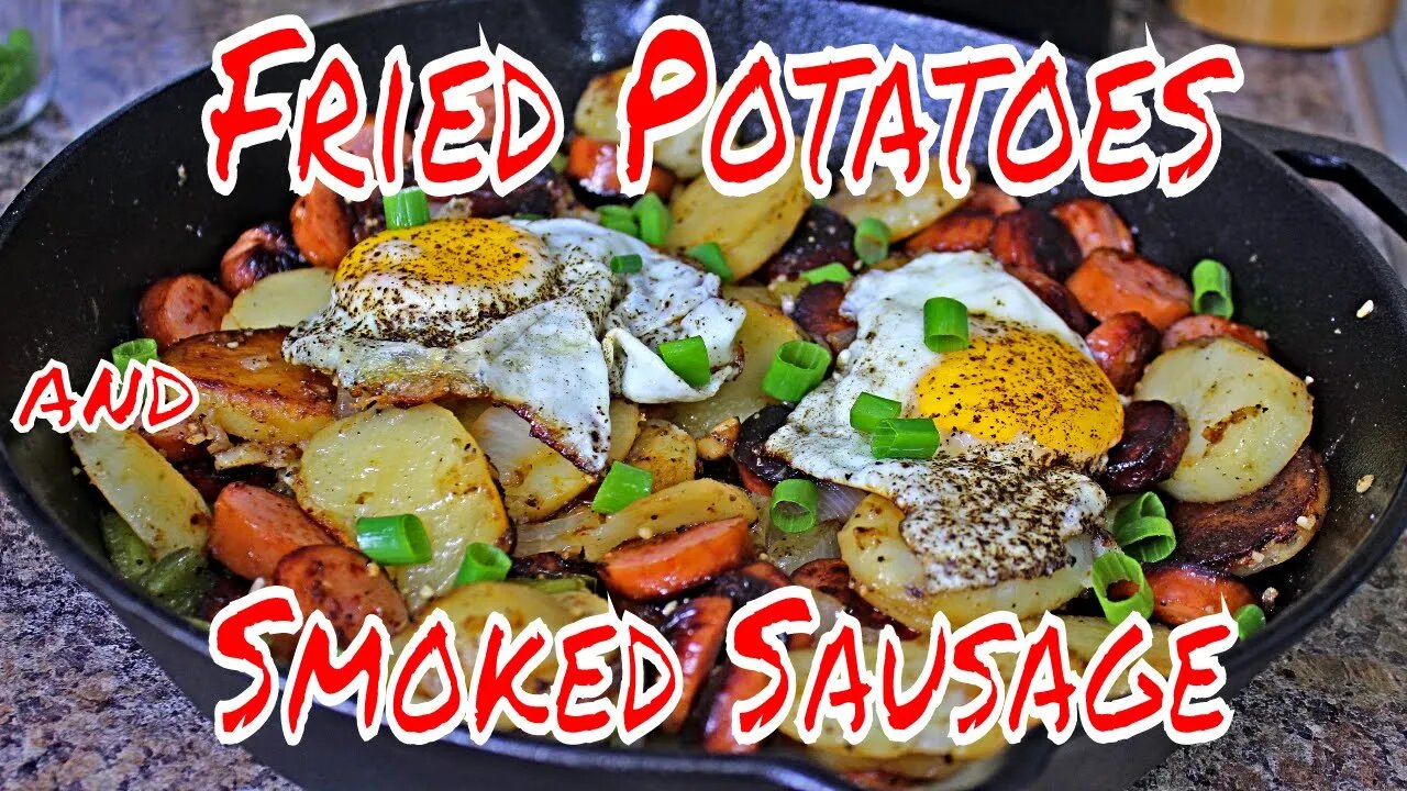 Fried Potatoes and Smoked Sausage ( Skillet )