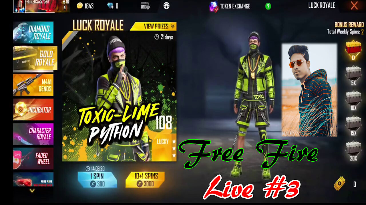 #pubgloversachin - Garena Free Fire Mobile Missions Game #3 - Garena Free Fire Login Reward