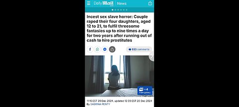 Parents use their children as sex slaves.