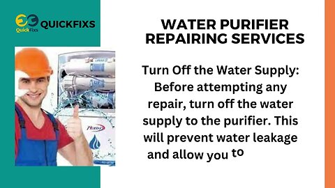 Water purifier repair services in Pimpri