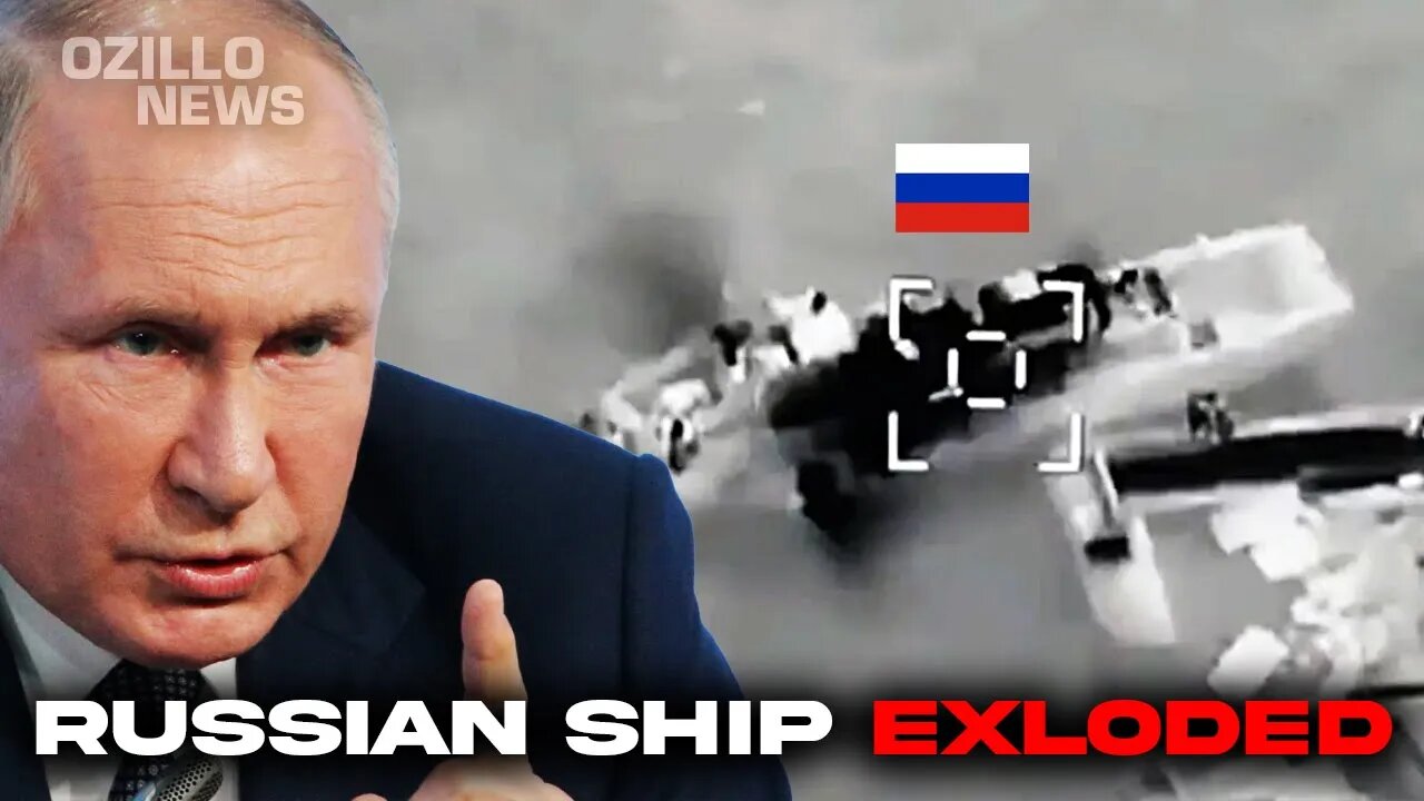 Ukraine Rules the Seas! Ukraine HIT Russian 'Samum' Warship with SeaBaby Drone!