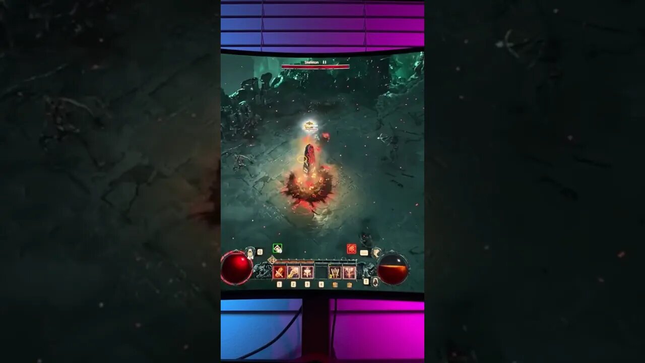 Diablo 4 Beta on a LG45GR95QE! See link for full video #gamingsetup #gaming #diablo4
