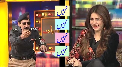 Mian Afzal Of Nirgoli Performance In Mazaaq Raat With.Abdul Razzaq & Fatima Effendi