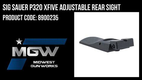 Sig Sauer P320 XFIVE Adjustable Rear Sight Assembly - 8900235
