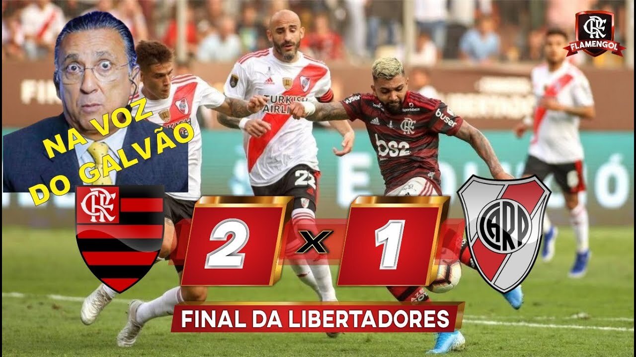 MELHORES MOMENTOS NA VOZ DO GALVÃO BUENO | FLAMENGO 2 X 1 RIVER PLATE - FINAL DA LIBERTADORES 2019