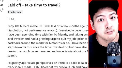 I GOT LAID OFF, SHOULD I TRAVEL