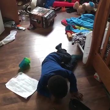 Young Boy Fake Sickness To Avoid Cleaning