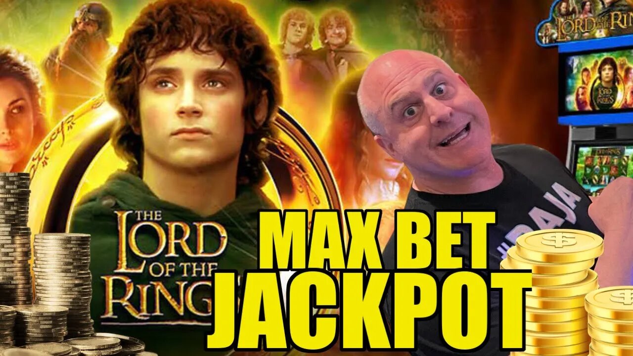 Rare High Limit Lord of The Rings Jackpots 💍 The Raja Lands Back to Back Handpays on The Hobbit!