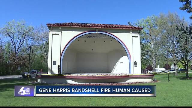 Investigators say Gene Harris Bandshell fire was human-caused