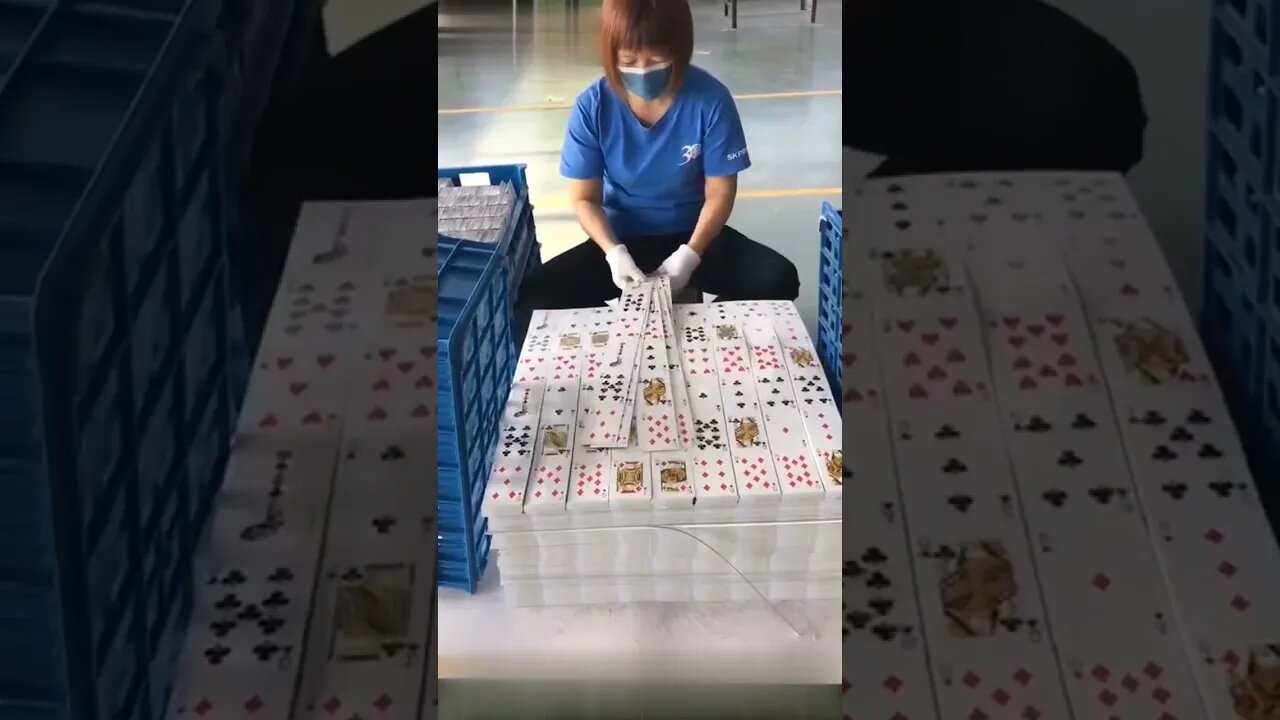 Playing Cards 🃏#shorts #china #chinese factory tour #Tiktok