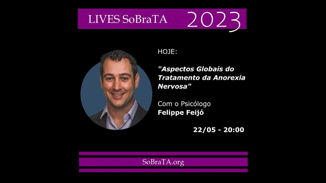 LIVE EXTRA "Aspectos Globais do Tratamento da Anorexia Nervosa" Com o Psicólogo Felippe Feijó