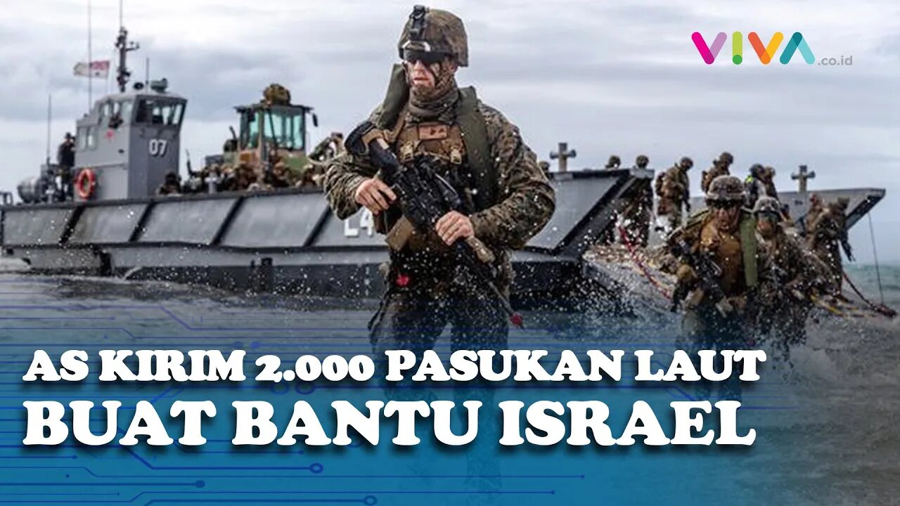 Palestina Terjepit, AS Mau Kirim 2.000 Pasukan Laut ke Israel