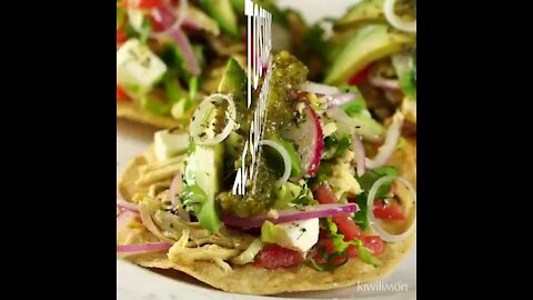 Chicken Salpicón Toasts
