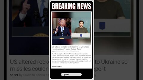 Up-To-Date Information | US Caught Red-Handed: Secretly Altering Rocket Launchers Given to Ukraine